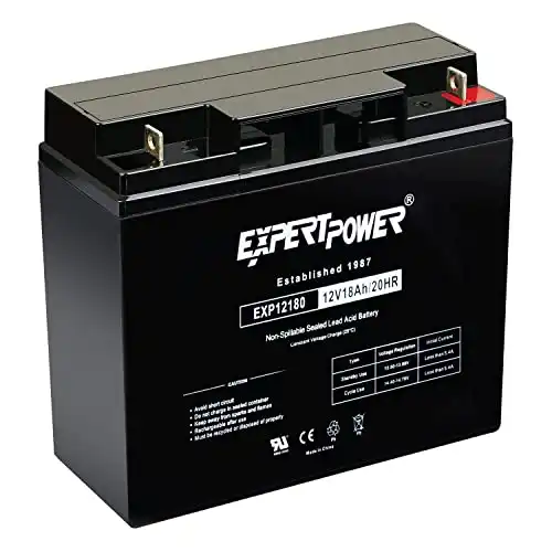 ExpertPower 12 Volt 18 Ah Rechargeable Battery