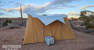 Springbar Skyliner tent in the desert for campout
