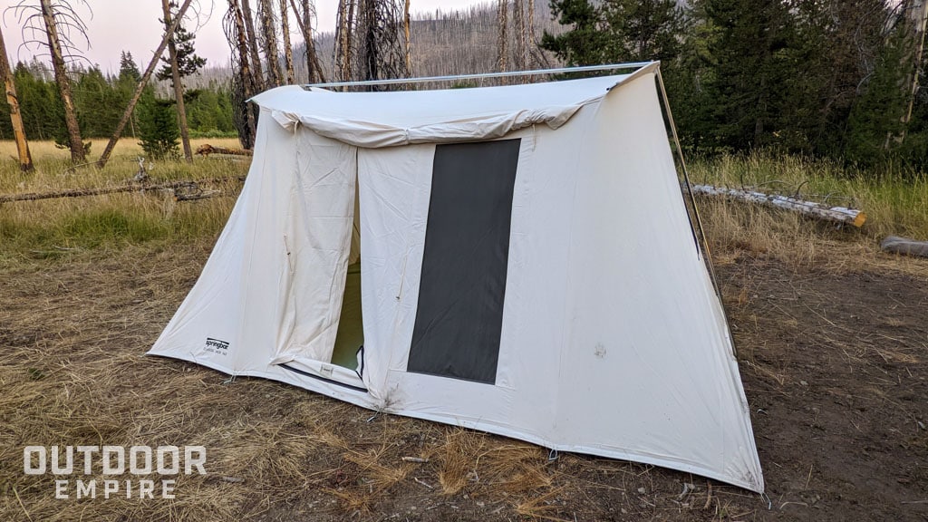 Springbar Classic Jack 140 tent set up in forest