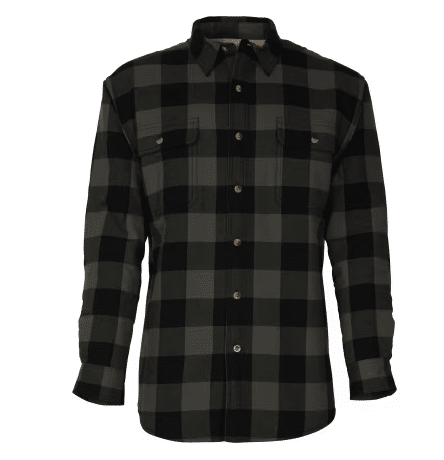 Sherpa-Lined Flannel Shirt