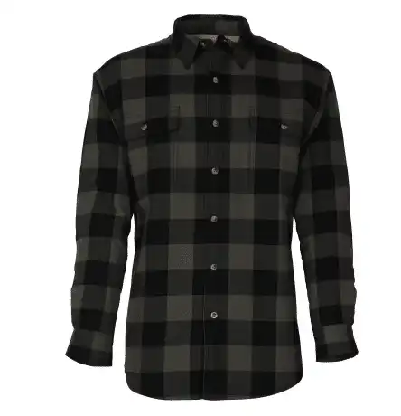 Sherpa-lined flannel shirt