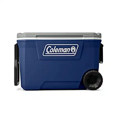 Coleman 316 series 62 quart wheeled cooler