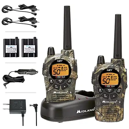 Midland GXT1050VP4 Radios with Headsets and Charger